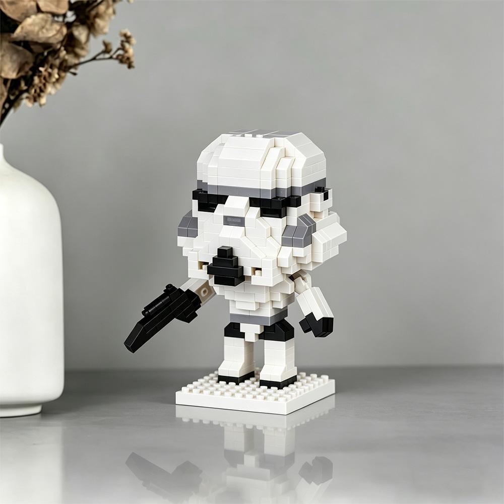Micro Particle Building Blocks Darth Vader Yoda Stormtrooper Mini Bricks DIY Assembled Model Toys Creative Gift