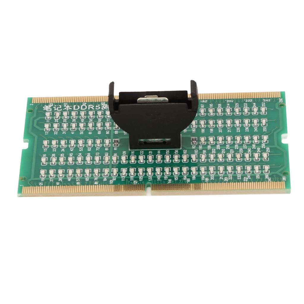 Laptop Memory Tester DDR5 Support Forward and Reverse Interface PCB Memory Slot Test Card with Light