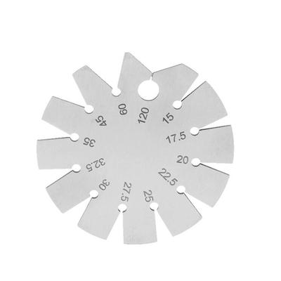 Schrägenwinkelmesser Edelstahl Schräge Kanten Winkelmesser für Messerklingenmessung 15-120 Grad Messer-Schrägenmesser