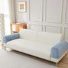 2pcs Velvet Quilted Sofa Covers - Soft Polyester & Spandex Blend, Elastic Fit, Non-Slip &, Machine Washable, Pet-Friendly, Thickened Warmth