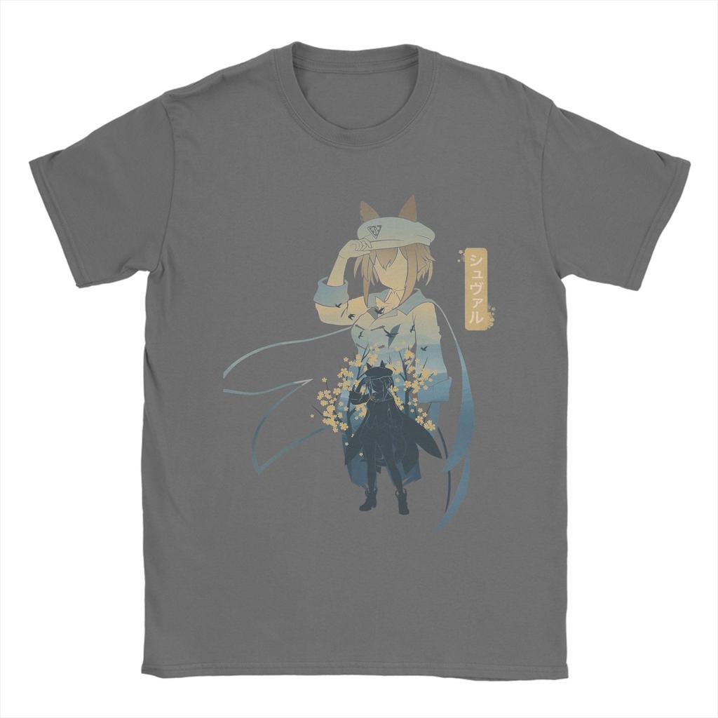 Unisex TShirts Cheval Grand Uma Musume Anime Fashion 100 Cotton Tee Shirt Short Sleeve T Shirts Crew Neck Clothing Summer