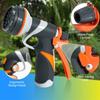 Garden Hose Nozzle with 8 Patterns Spray Nozzle the Rear Trigger & Hanging Ring Designs High Pressure Hose Nozzle for Plant