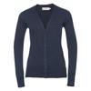 Russell Collection Ladies/Womens V-neck Knitted Cardigan