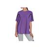 adidas Stella McCartney Color Block Loose Fit Round Neck Short Sleeve T-Shirt Women Tops Bright-Purple White HH7220