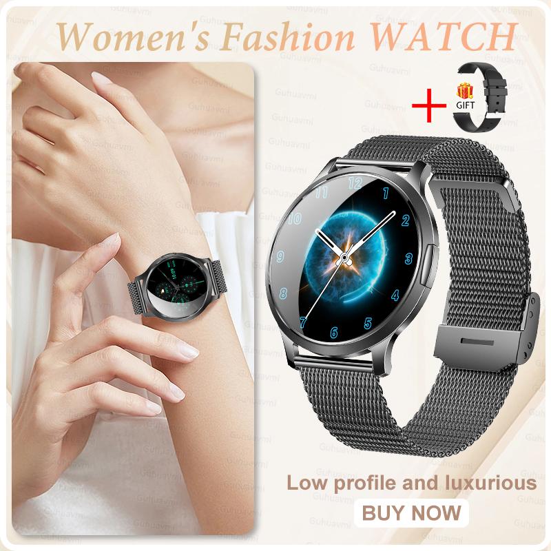 NEW Ultra-thin Body Fashion Smart Watch 1.32"AMOLED HD 3D Screen Women's Health Heart Rate Bluetooth Call Woman Smart Watch