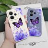 Lila Schmetterling Handyhülle Für Xiaomi Redmi Note 14 13 12 12S 11 11S 10 10S Pro Plus 15 15C 14C 4G 5G Silikonhülle