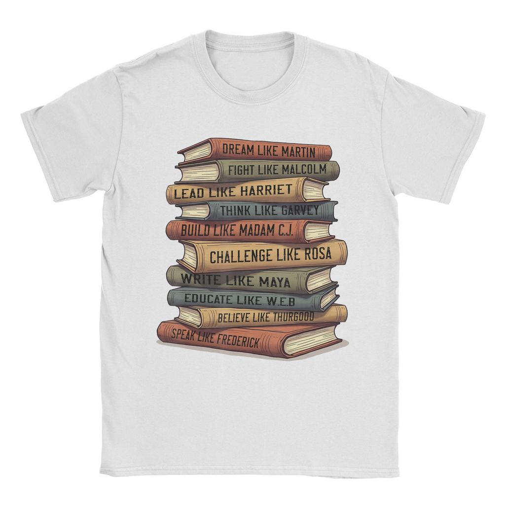 Streetwear TShirt Summer Black History Month Black Leaders African American Teachers TShirt for Unisex Y2K Short Sleeve Clothes
