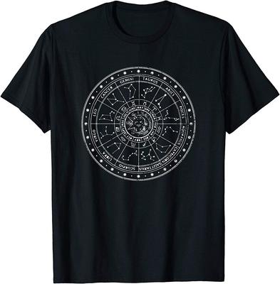 Zodiac Wheel Horoscope Astrology Science Unisex T-Shirt