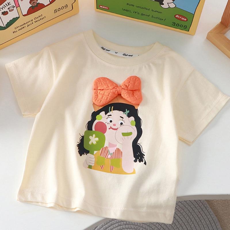 

Детская летняя одежда для мальчиков и девочек, милая футболка с рисунком 3D льва, маленького медведя, кукольная футболка, кавайная хлопковая одежда для мальчиков, повседневный топ 100 оранжевый