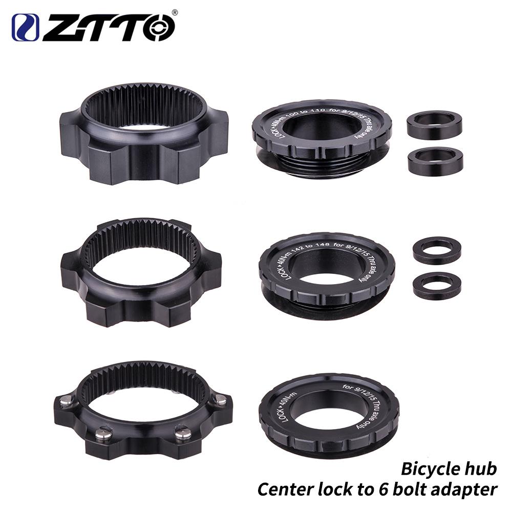 ZTTO Bicycle Hub Center lock To 6 Bolt  Adapter Disc Brake Boost Hub Spacer 15x100 to 15x110mm 12X142 To 12x148mm Thru axle