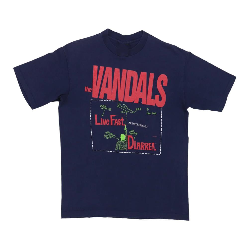 Live Fast, Diarrhea The Vandals Band Shirt Classic Navy Unisex S-5XL ND856 Unisex T-Shirt XXXXL