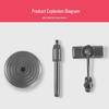 Rotating Telescopic Phone Holder for Live Streaming - Cute, Portable & Multifunctional
