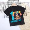 Dragon Ball Birthday Number Printed Tshirt Boys Girls Cartoon Anime Tees Short Sleeve Summer Casual Clothing Loose Tops Gifts