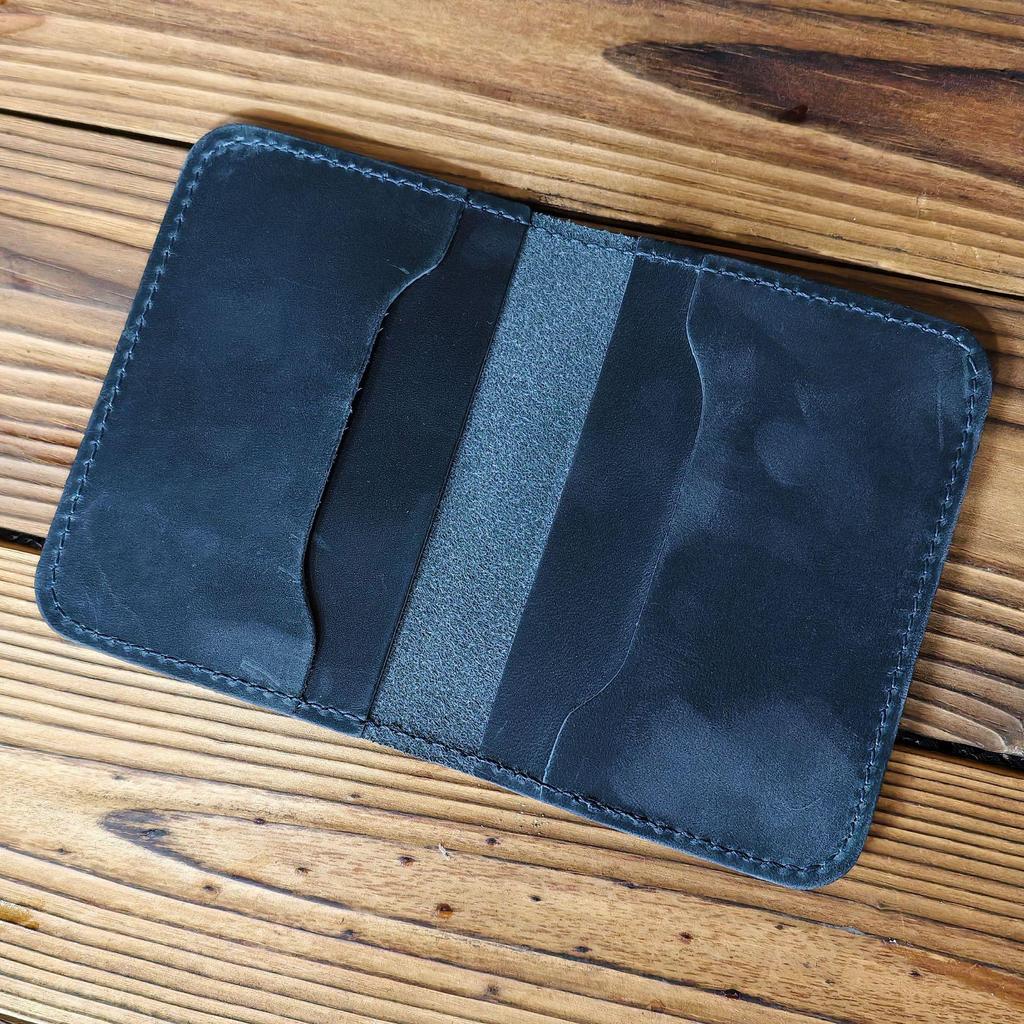 NT Retro Crazy Horse Leather Multi-Card Clutch: Unisex ID & Card Holder Wallet