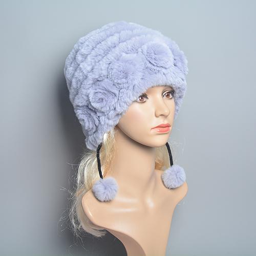 

Новая женская меховая шапка из кролика рекс с розовым узором, комок шерсти, проволочная ткань, подкладка, несколько вариантов цвета, зимняя теплая светло-серый