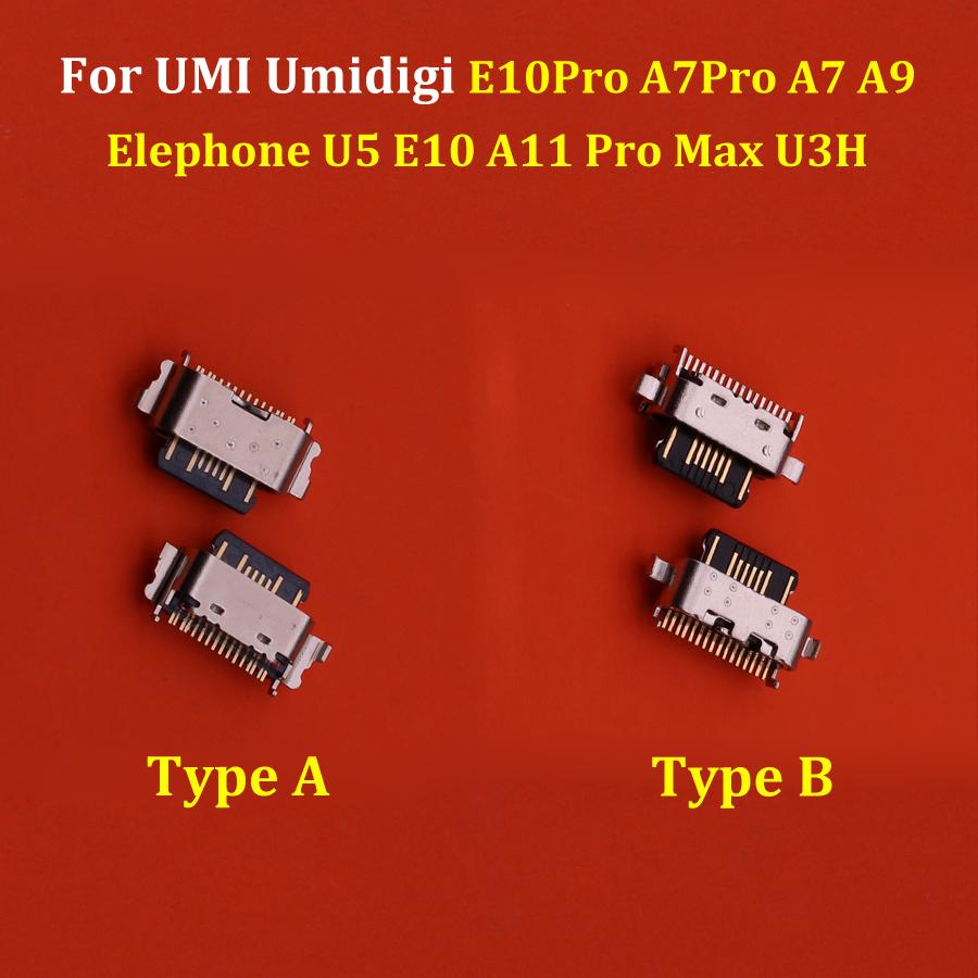 2-10PCS Type C Plug Charging Dock Port USB Charger Connector For UMI Umidigi E10Pro A7Pro A7 A9 Elephone U5 E10 A11 Pro Max U3H