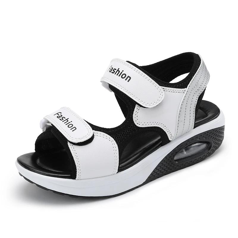Woman Summer Outdoor Breathable Wedge Beach Sandals Zapatillas De Mujer Women Casual Sneakers Shoes Platform Leather Sandals