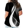 Fashion Plus Size Women's Casual Short Sleeve Round Neck Print T-shirt With Pockets