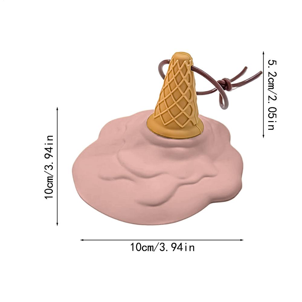 Funny Ice Cream Door Stopper Soft PVC Non Slip Melting Ice Cream Shape Door Stop Door Stop Wall Protector For Home Office