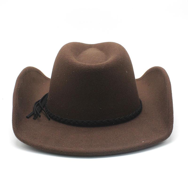 Traditional Wool Felt Gentleman Hat With Wide Brim For Winter Casual Wear