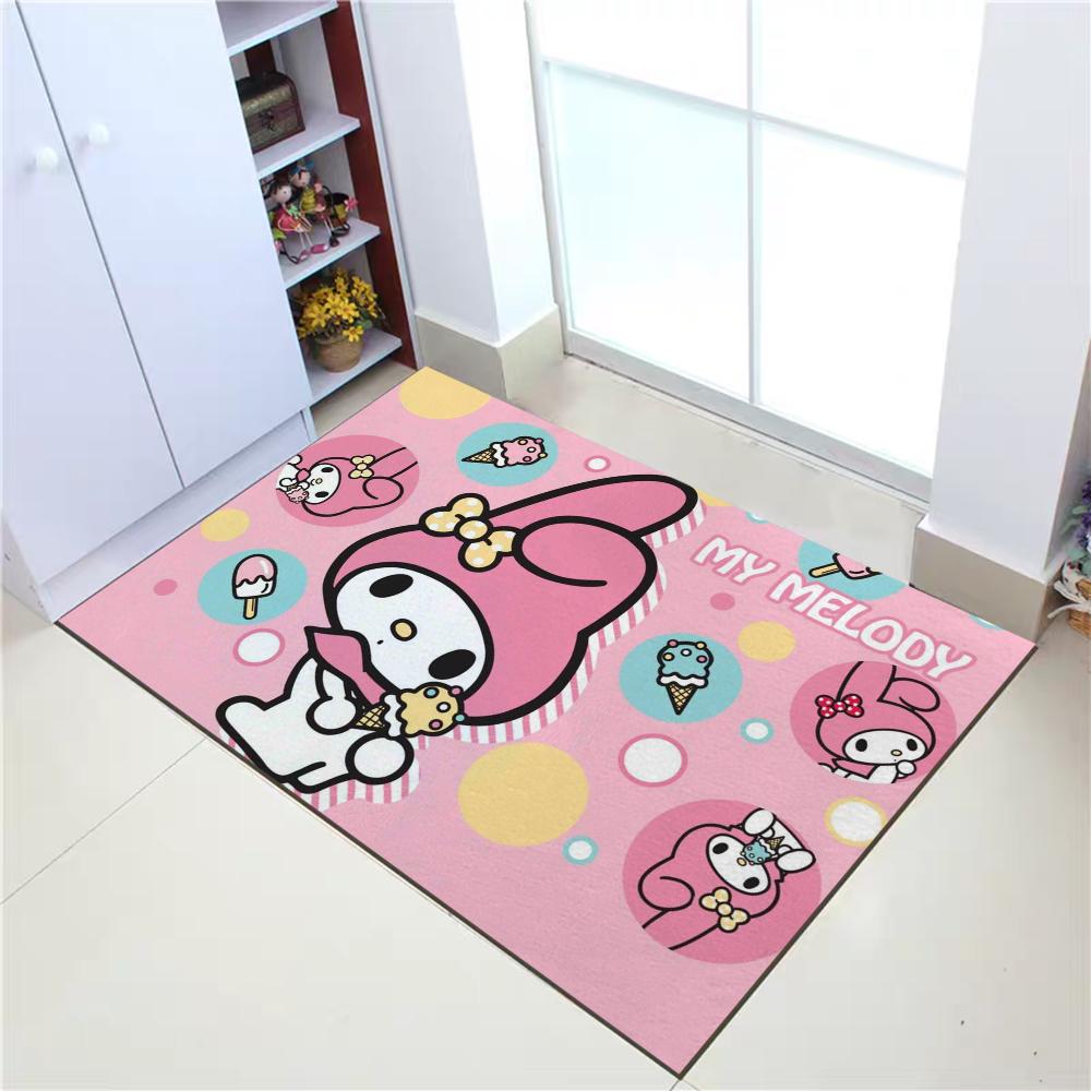 My Melody Foot Mat Carpet Home Doormats Anti Slip Mat Rug Living Room Rugs Entrance Door Mats Absorbent Bathroom Rug Bath Floor