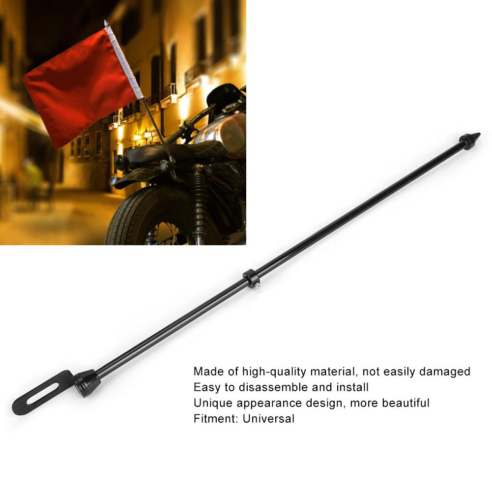 Motorcycle Auto Flagpole Rear Seat Luggage Rack Mount Flag Pole Accessory