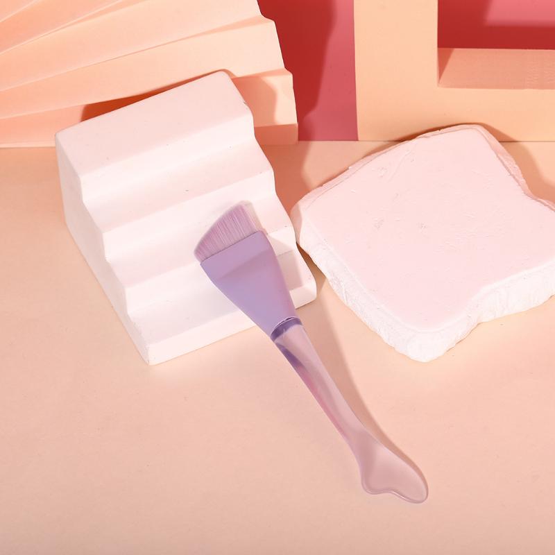 

Ultra Thin Foundation Brush Lightweight And Thin Face Contour Brush Flat Contour Brush Blending Foundation Cream Makeup Brushes фіолетовий