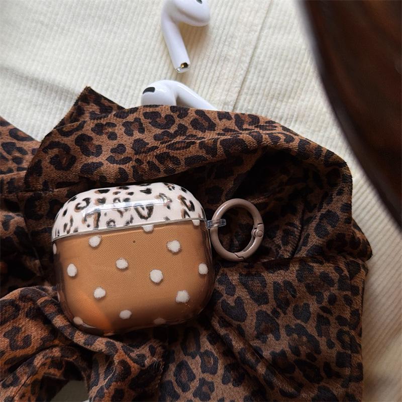 Ins Autumn and Winter Leopard Print Polka Dot AirPods 1 Generation Protective Case for Apple Earphones AirPods Pro1/1 Generation