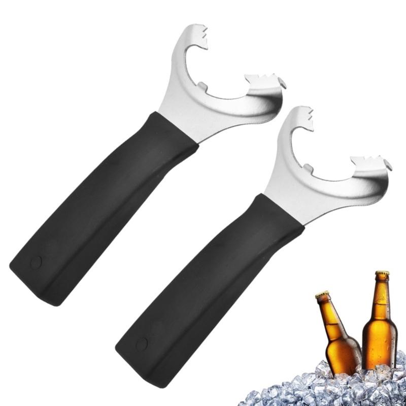 Strong Stainless Steel Can Opener Easy To Maintain Safe Opening Manual Vacuum Seal Jar Lid Lifter For Family And Travel