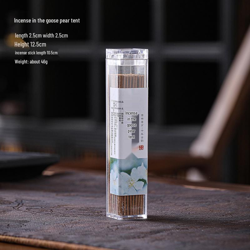 Hui'an Agarwood & Lao Shan Sandalwood Incense Sticks with Goose Pear Tent & Holder for Home Air Purification