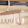 Multifunctional Clothes Hanger Rack with Wavy Hooks for Camisoles, Hats, Pants, and Underwear Storage