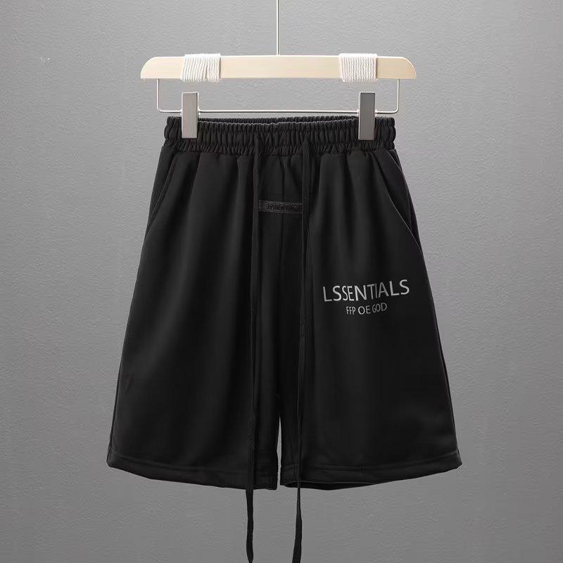 

Мужские летние спортивные шорты с широкими штанинами и завязками в европейском и американском уличном стиле M чёрный