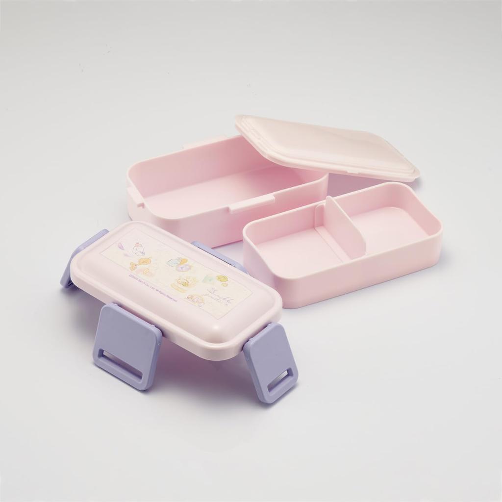 Skater Bento for Soft Made in Sumikko Gurashi Omajinai PFLW4AG Box, 2-Tier, 600ml, Women, Antibacterial, Filling, Dome-Shaped Lid, Japan, (Charm)