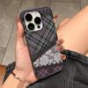 Lace Pattern For IPhone 16 15 11 12 13 14 17 Pro Max PLUS Pro Soft Corrugated Silicone Back Phone Case