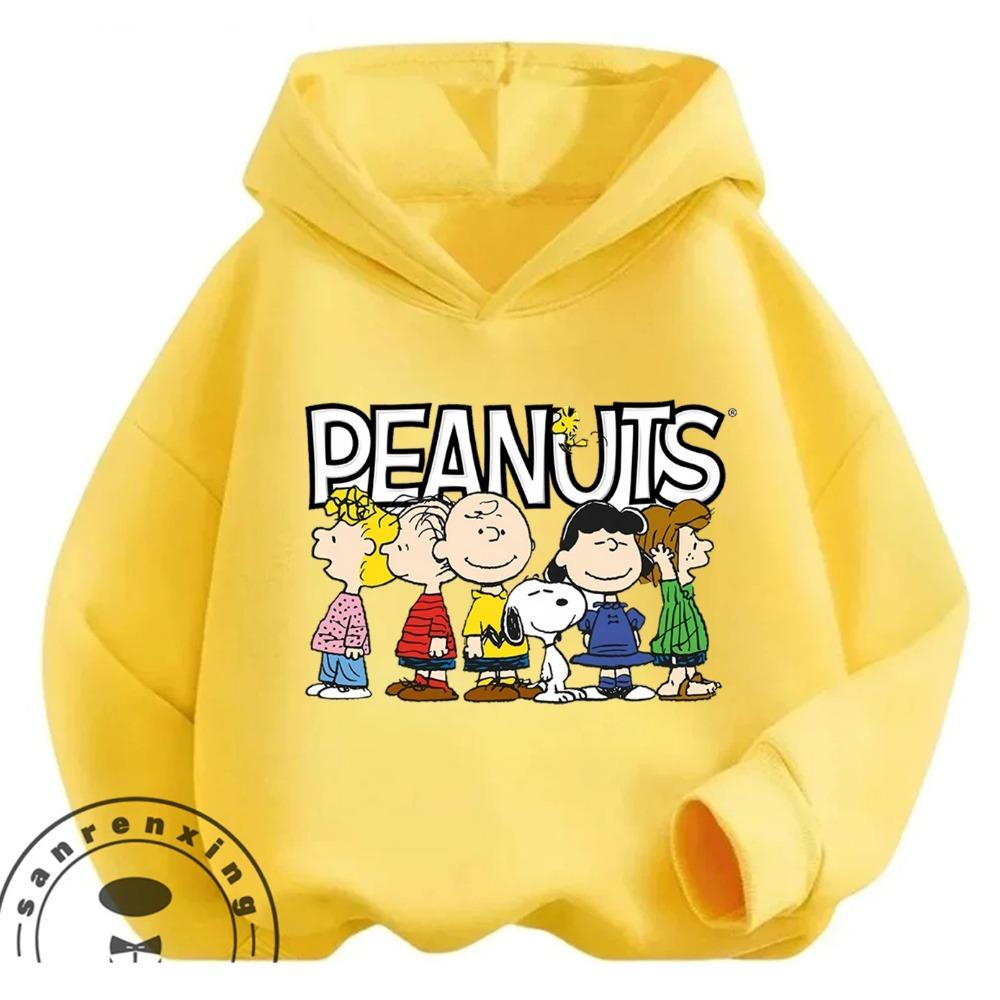 Street Fashion Kids Hoodie Cute Cartoon Graphic Autumn Winter Casual Sweatshirt Snoopy