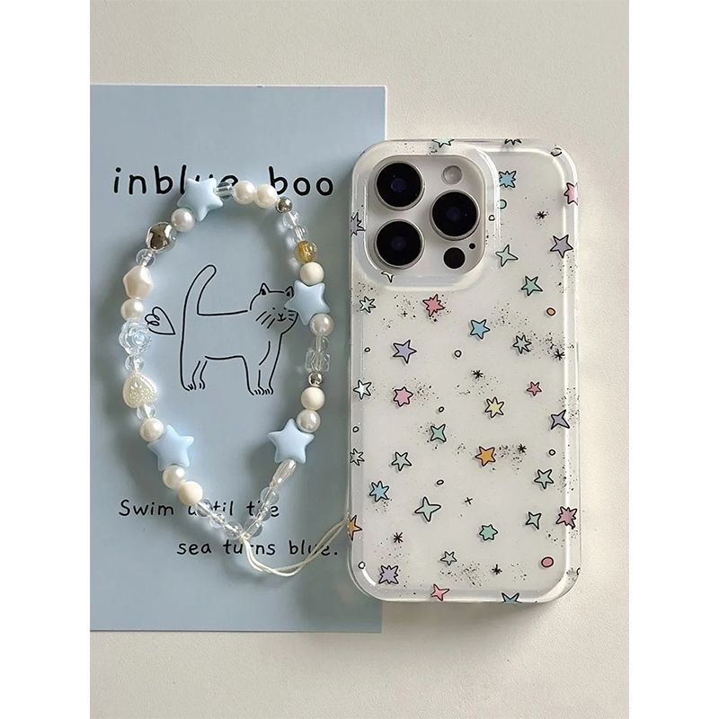 Ins Splashing Ink Star Belt Chain Is Suitable for Xiaomi Mi 15 Mobile Phone Case Note14/13/12/11/k80/k70k60