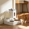 2-in-1 Automatic Pet Feeder, Food and Water Dispenser, Suitable for Small Cats and Dogs, 2.2L Food Dispenser 1L Water Dispenser