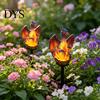 Outdoor Solar Powered Resin Sculptures Dragon Garden Statue Light, Halloween Witch Pathway Warm Figurine Lighting LED Glow, Gothic Medieval
