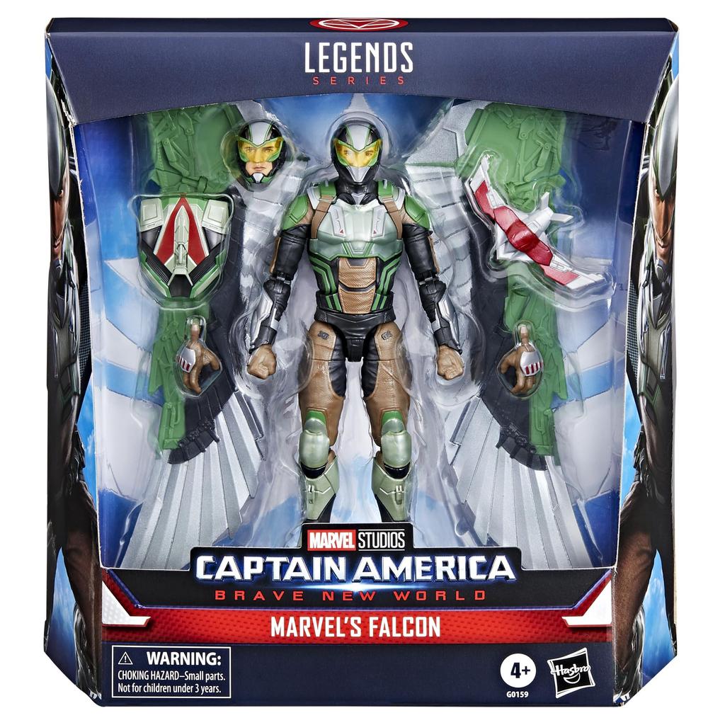 Hasbro Marvel Legends Series Falcon Captain America: Brave New World Collectible 6-inch (15cm) Deluxe Action Figure G0159, Authentic
