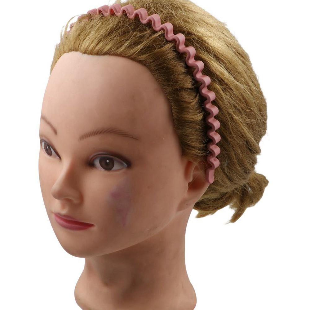 Korean Style Teeth Matte Hair Hoop Solid Color Non-slip Hairband Simple Teeth Wave Hair Hoop  Women