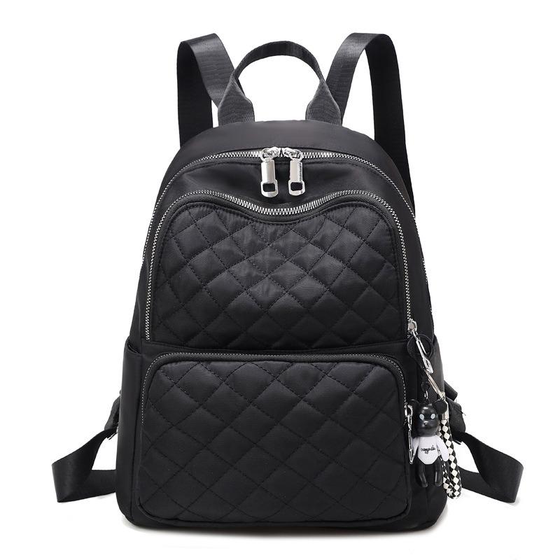Backpack Women's New Large Capacity Going Out Fashion Travel Bag Alphabet Casual Outdoor Oxford Cloth Bag
