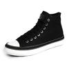 Mode Unisex Segeltuchstiefel Herren Sneaker Übergröße Damen Vulkanisierte Segeltuchschuhe Hoch Orange Freizeit-Schuhe Schwarz