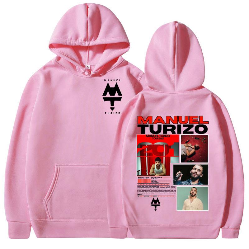 Rapper Manuel Turizo 201 Tour 2025 Graphic Hoodies Men Women Clothing Fashion Hooded Sweatshirt Casual Retro Oversized Pullovers