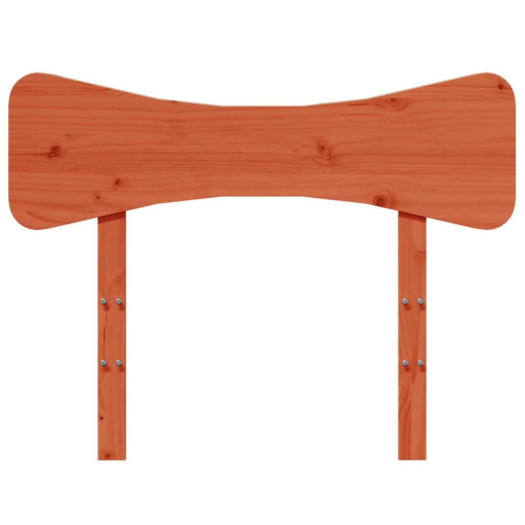 Headboard Wax Brown 100 Cm Solid Pine Wood