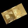 Złote banknoty z folii 24K Pełny 7 sztukowy zestaw euro Kolekcja banknotów Dekoracja Pamiątka Prezent Wodoodporne Kreatywne Euro