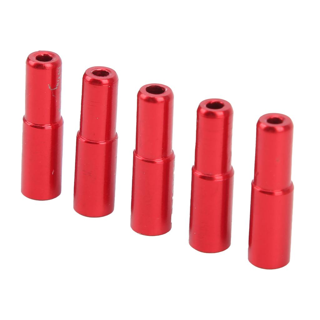 DUUTI 5pcs 5mm Bicycle Brake Cable Inner End Caps Crimps Aluminum Alloy Shifter Ferrules for Road