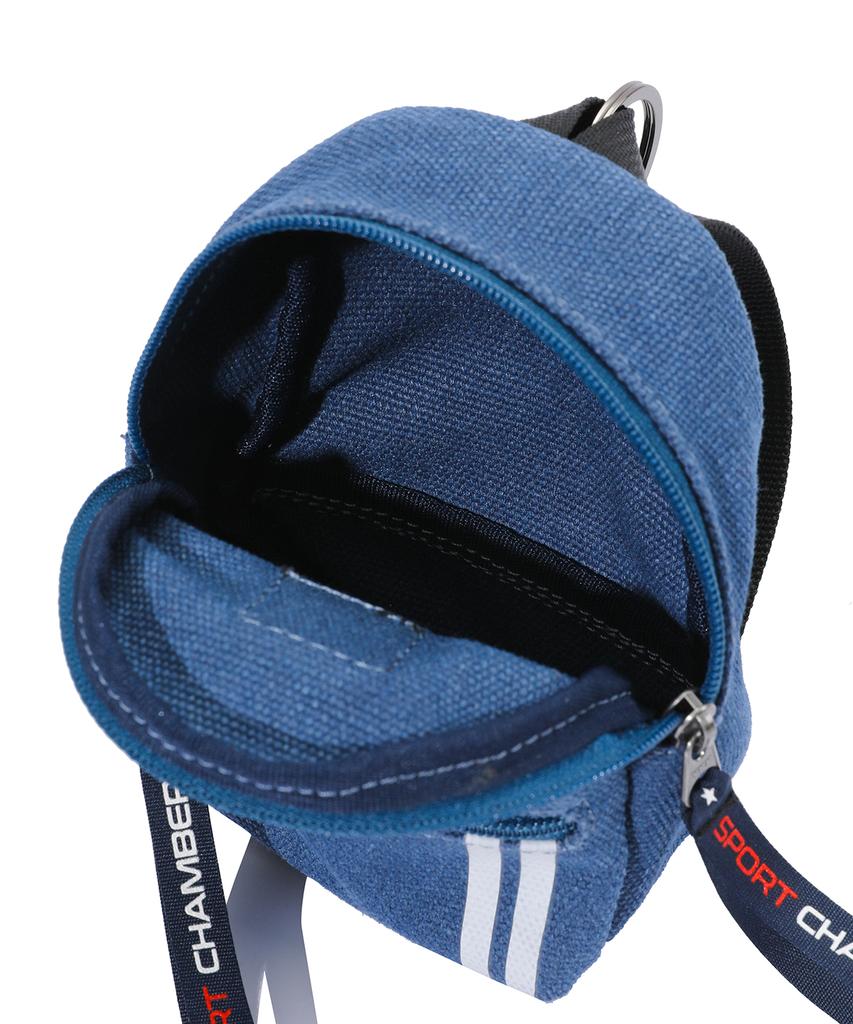 SPORT CHAMBER Sc Mini Backpack Keychain (Navy)