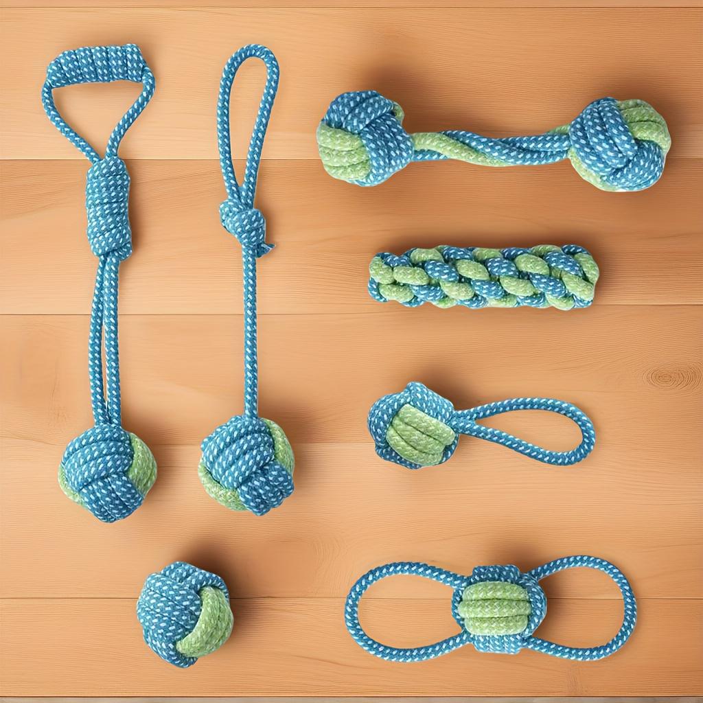 durable training interactive dog rope toy, suitable for all sizes of dogs, grinding rope for cleaning teeth