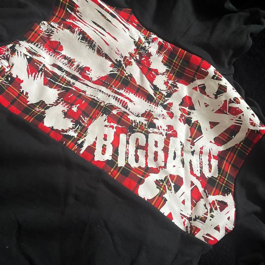 [GEBRAUCHT] BIGBANG Offizieller LIVE Karierter Kapuzenpullover