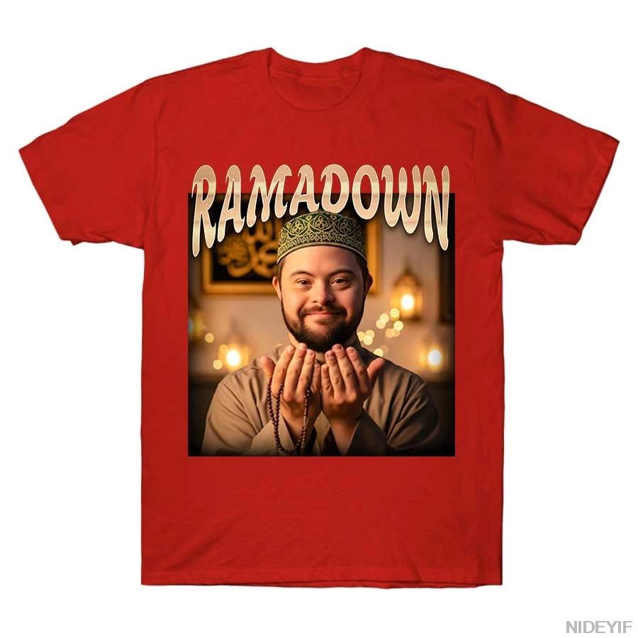 

RAMADOWN MEME T-shirt for Men Women High Quality Oversized Cotton T Shirts Short Sleeve Tops 4XL